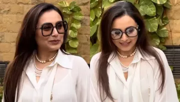 Rani Mukerji Dons Customised Necklace Featuring Daughter, Adira's Name At Her Pre-B'Day Celebration