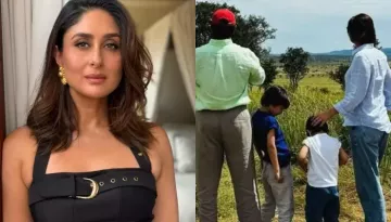 Kareena Kapoor Khan Shares Cutesy Picture With Her Kids, Taimur And Jeh From Their Holi In Serengeti
