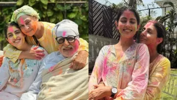Navya Naveli Nanda Drops Glimpses Of Bachchan's Holi Celebration, Netizen Asks 'Where Is Aishwarya?'