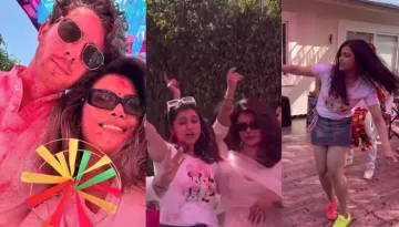 Mannara Chopra Danced Her Heart Out As She Celebrated Holi With Priyanka Chopra And Nick Jonas