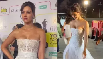 Disha Patani Looks Bomb In A Lacy White Outfit At An Event, Netizen Pens 'Lining Of A Wedding Gown'