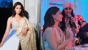 Alia Bhatt Sings 'Ikk Kudi' With Harshdeep Kaur, Netizen Points 'Saree And Table Cloth Are Same'