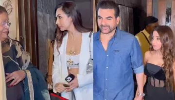 Malaika Arora Arrives In Style For Son, Arhaan's Bash, Arbaaz Khan Joins In With Second Wife, Sshura