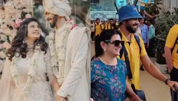 Rituraj Gaikwad Sets Couple Goals With Wife, Utkarsha: They Smilingly Exit The Airport Holding Hands
