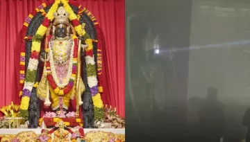 Ram Navami At Ayodhya Witnesses A Special Illumination From Ram Lalla's 75 MM Long Surya 'Tilak'