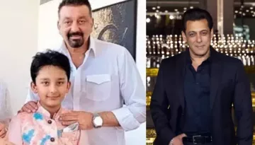 Salman Khan Flaunts Smile As He Meets Sanjay Dutt's 14-Year-Old Son, Shahraan At An Event In Dubai