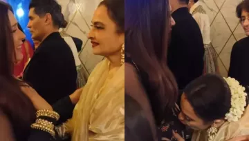 Rekha Lovingly Kisses Richa Chadha's Baby Bump, Blesses The Mom-To-Be At An Event, Video Goes Viral