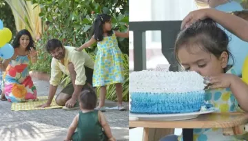Barun Sobti Drops Glimpses From Son, Meer's First B'Day, The Li'l One Cutely Gobbles His Cake