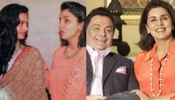 Neetu Kapoor Gave Hubby, Rishi A Peck Of Love While Rekha Looked At Them Adorably In An Unseen Photo