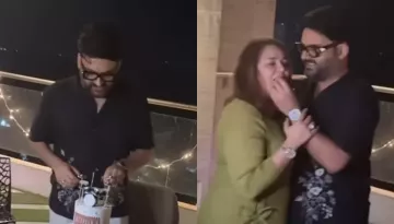 Kapil Sharma's 43rd B'Day Bash: He Cuts A Customised 2-Tier Cake, Cutely Feeds It To His Wife, Ginni