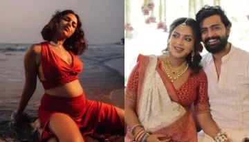Mom-To-Be, Amala Paul Flaunts Her Baby Bump In A 'Kanjivaram' Saree For Her 'Godh Bharai Rasham'