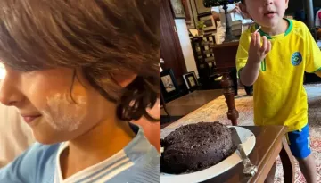 Kareena Kapoor Drops Glimpses Of Mother's Day Celebration, Jeh Baba Couldn't Resist Eating The Cake
