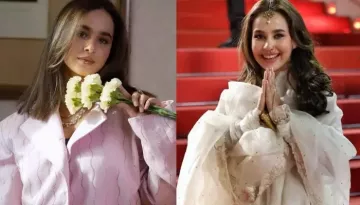 Sunanda Sharma Of 'Meri Mummy Nu Pusund Ni Tu' Walks Cannes Red Carpet In Patiala Suit