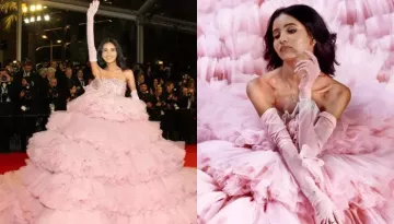 Delhi-Based Fashion Influencer, Nancy Tyagi Turns Heads In Self-Stitched 20-Kg Gown For Cannes Debut
