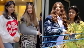Aishwarya Rai Bachchan Is Back From Cannes With Daughter, Aaradhya, 12-Yr-Old Cutely Pose For Paps
