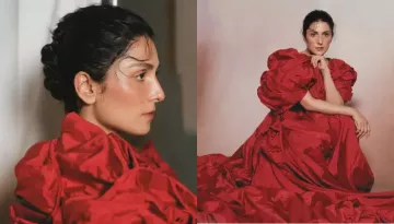 Ayeza Khan Posts 'No Makeup' Look In Red Satin Dress, Changes Her Caption After Netizens' Backlash
