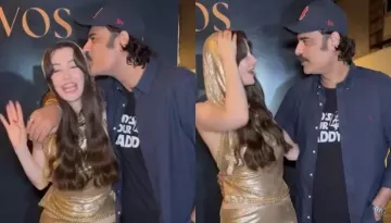 Giorgia Andriani Reacts As Sikander Kher Makes Her Uncomfortable, Holds Her Tightly And Gives A Kiss