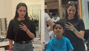 Sania Mirza Shows Her New Nameplate After Divorce From Shoaib Malik, Drops Cute Pics With Son Izhaan
