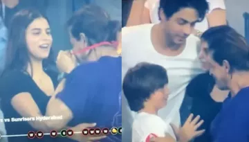 Suhana Khan Hugs And Asks Dad, Shah Rukh Khan If He Is Happy After KKR Wins IPL After 10-Long-Years