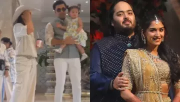 Ranbir Kapoor And Alia Bhatt Jet Off To Anant-Radhika's Pre-Wedding, He Holds Raha Close To Him