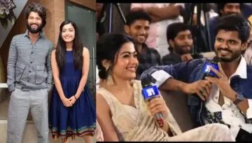 Rashmika Mandanna Blushes As The Crowd Chants 'Vijay', Later Call His Brother, Anand Her Family