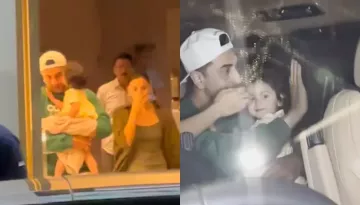 Alia Bhatt Turns Protective As Ranbir Made Raha Laugh In Front Of Paps, The Baby Girl Kisses Her Dad