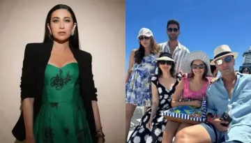 Karisma Kapoor Sheds Beachy Vibes With 'Bhabhi', Alia And Brother, Ranbir From Ambani's Cruise Bash