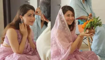 Aditi Bhatia Buys Her First Home, Performs A 'Griha Pravesh' Ceremony, Clad In A Pastel-Hued Saree
