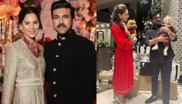 Ram Charan And Upasana's Daughter, Klin Kaara Holds Parents' Hands As She Walks With Her Tiny Feet
