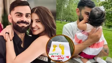 Anushka Sharma's Kids, Vamika And Akaay Surprise Virat Kohli With Hand-Painted Card On Father's Day