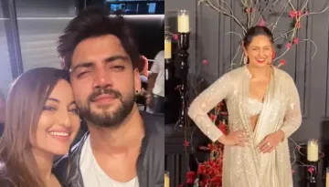 Sonakshi Sinha's In-Laws Grace Wedding Reception In Ivory Outfits, Huma Qureshi Wears Saree For Bash