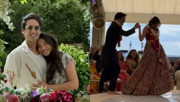 Sidhartha Mallya Takes 'Pheras' With Jasmine In A Hindu Wedding, Vijay Mallya Marks His Presence