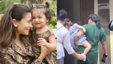 Raha Kapoor Visits 'Nanu', Mahesh Bhatt's House With Nanny, Cutely Tries To Hold A Cat In Viral Clip