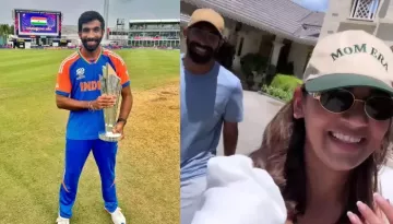 Sanjana Ganesan Takes Her World Champion Husband, Bumrah On Ice-Cream Date, Duo Giggles In Joy