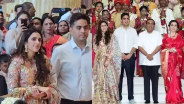 Shloka Mehta Opts For Regal Multi-Hued 'Garara' Featuring Mirror And 'Zari' Work For Mass Wedding