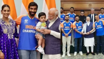 PM Modi's Adorable Moment With Jasprit Bumrah's Son, Angad And Wife Goes Viral After T20 WC Win