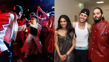 Dad-To-Be, Justin Bieber Poses With Anant Ambani-Radhika At Their 'Sangeet', Jumps In Joy With Orry