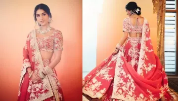 Radhika Merchant Dazzles In A Pink-Toned Lehenga From Anamika Khanna For After 'Haldi' Party