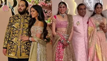 Shloka Ambani Poses With Father-In-Law, Mukesh Ambani And 'Nanad' Isha As Anant's 'Shaadi' Begins