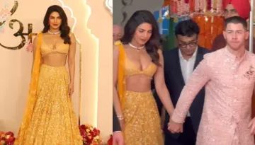 Priyanka Chopra And Nick Fix Each Other's Desi Outfits Before Posing For The Paps At Anant's Wedding