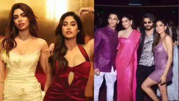 Anant-Radhika's 'Shubh Aashirwad': Janhvi And Khushi Kapoor Poses With Their Beaus, Shikhar-Vedang
