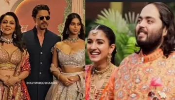 SRK Makes A Dashing Entry At Anant's 'Aashirwad' With Family, Suhana Looks Like A Real-Life Princess
