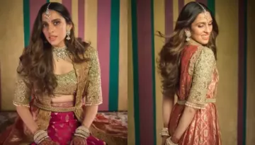 Shloka Mehta Exudes Elegance In An Archival Manish Malhotra Ensemble For Anant-Radhika's Aashirwad