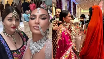 Kim Kardashian Breaks The Internet As She Poses With Aishwarya Rai At Ambani Bash, Calls Her 'Queen'