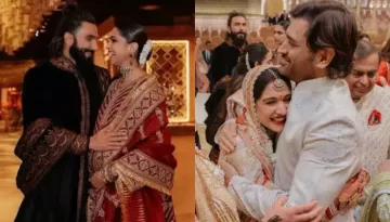 M.S. Dhoni Pens Sweet Note For Newlyweds, Anant-Radhika, But Deepika's Annoyed Photobomb Steals Show