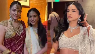 Anjali Merchant Stuns In A White Lehenga With Chic Jewellery For Sister, Radhika's Wedding Reception