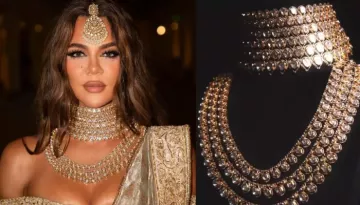 Khloe Kardashian's Opulent Layered MM Necklace Featuring Indian Craftsmanship Took 500 Hours To Make