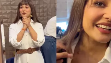 Hina Khan Resumes Shoot After Her First Chemotherapy Session, Tries Best To Hide Her Stitches