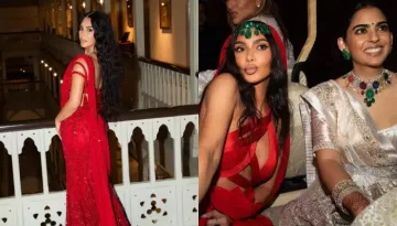 Kim Kardashian Slammed By Netizens For Wearing Red Dress At The Ambani Wedding, 'That's For Bride..'