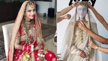 Sonam Kapoor Re-Wears Her Wedding Day's Vintage Matha Patti For A Shoot, Netizens Call Her 'Queen'
